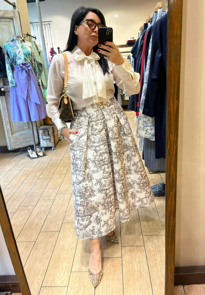 SARTORIA GONNA TOILE MORO