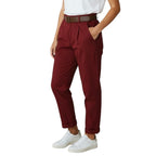 KONTATTO PANTALONE CHINO BORDEAUX