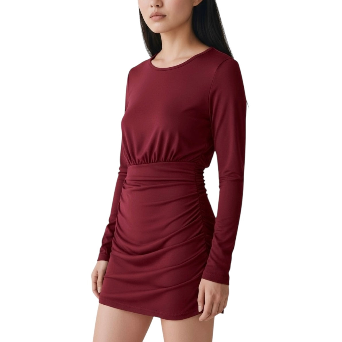 VICKYMOOD ABITO TUBE BORDEAUX