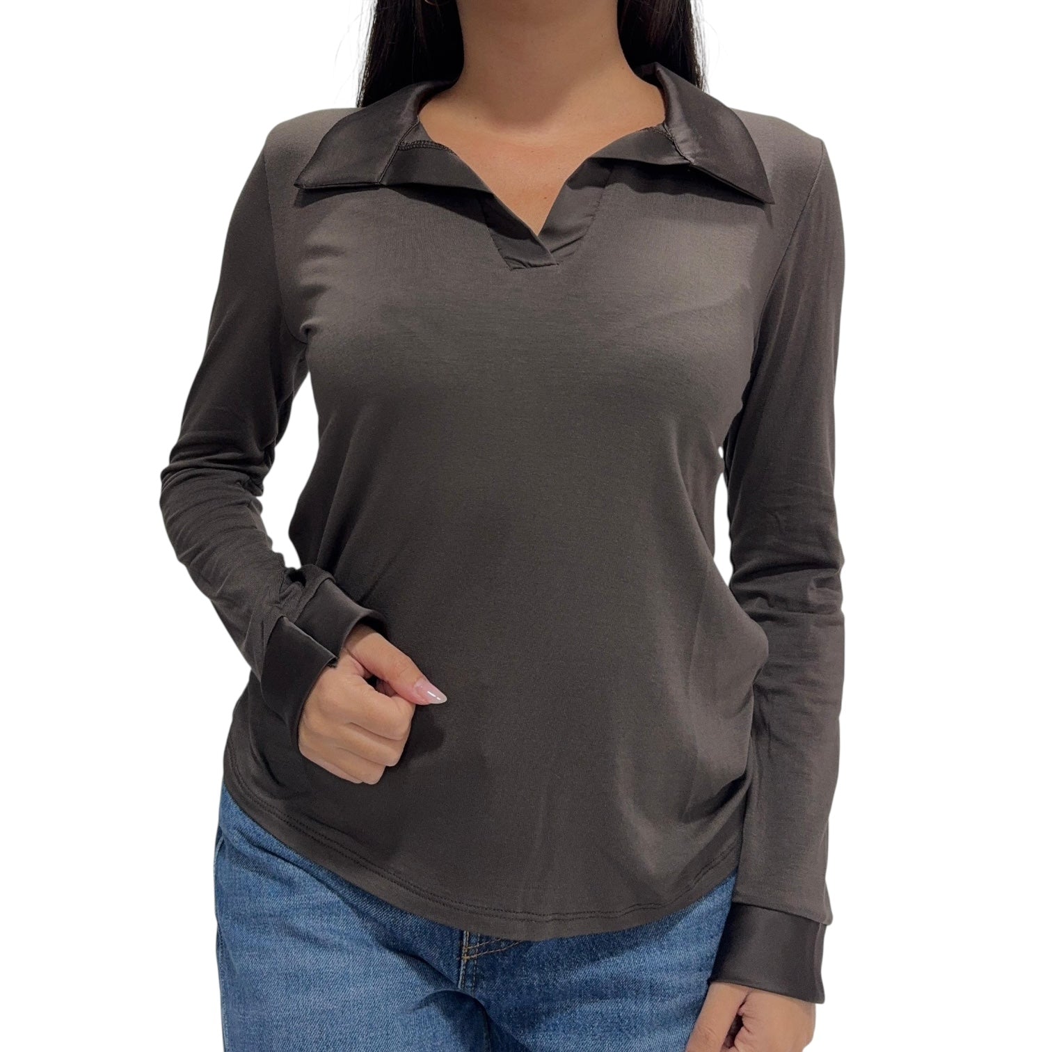 SOUTHLAB POLO RASO MORO