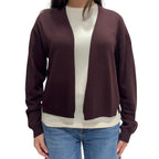 KONTATTO CARDIGAN BOXY MORO