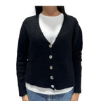 KONTATTO CARDIGAN ESSEX NERO