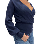 SOUTHLAB PULL KIMONO BLU