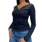 LOKITA MAGLIA INCROCIO NERO