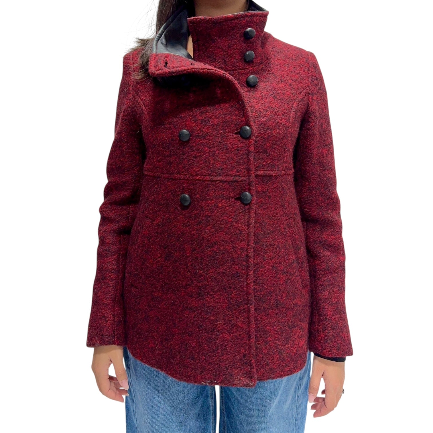 FUEGO GIACCA MELANGE BORDEAUX