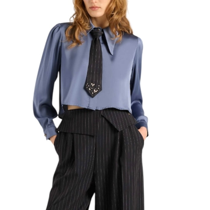 VICKYMOOD CAMICIA MAN INDACO