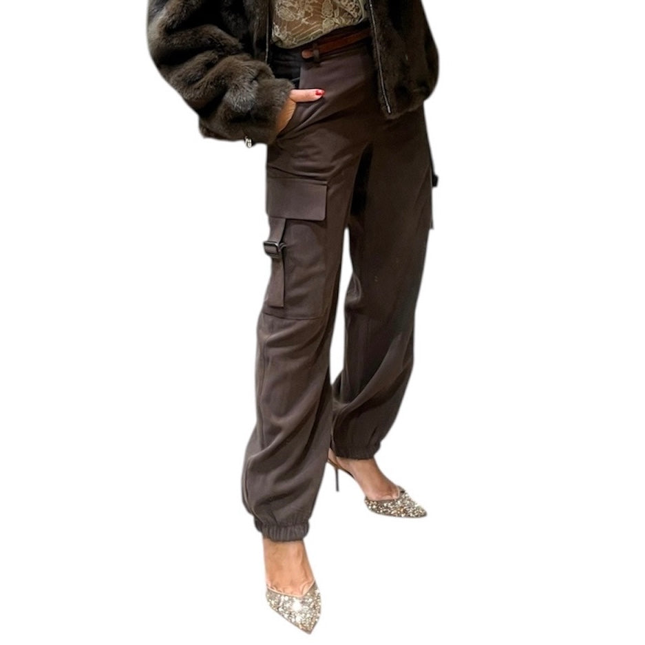 MARYLEY PANTALONE CARGO MORO