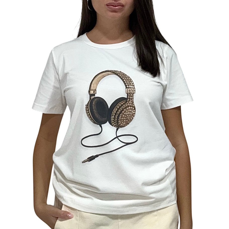 JETAIME T-SHIRT CUFFIA GOLD