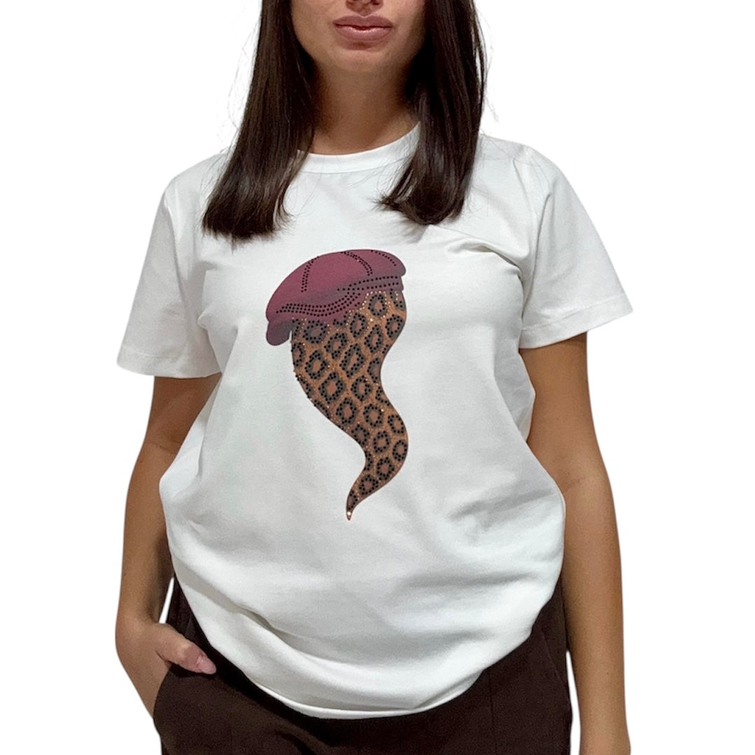 JETAIME T-SHIRT HORN CUP BORDEAUX