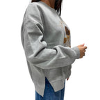 KONTATTO FELPA BEAR GRIGIO