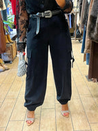 MARYLEY PANTALONE CARGO NERO