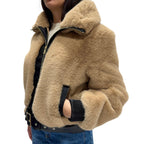 LOKITA GIUBBOTTO BOMBER ECOFUR MIELE