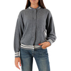 KONTATTO CARDIGAN COLLEGE GRIGIO