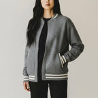 KONTATTO CARDIGAN COLLEGE GRIGIO