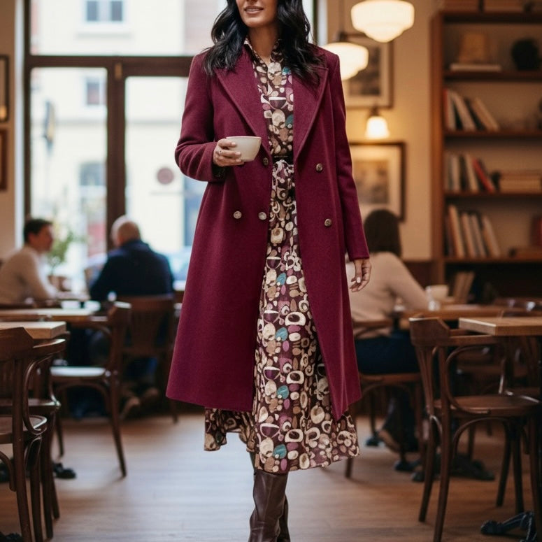 VICKYMOOD CAPPOTTO OVER BORDEAUX