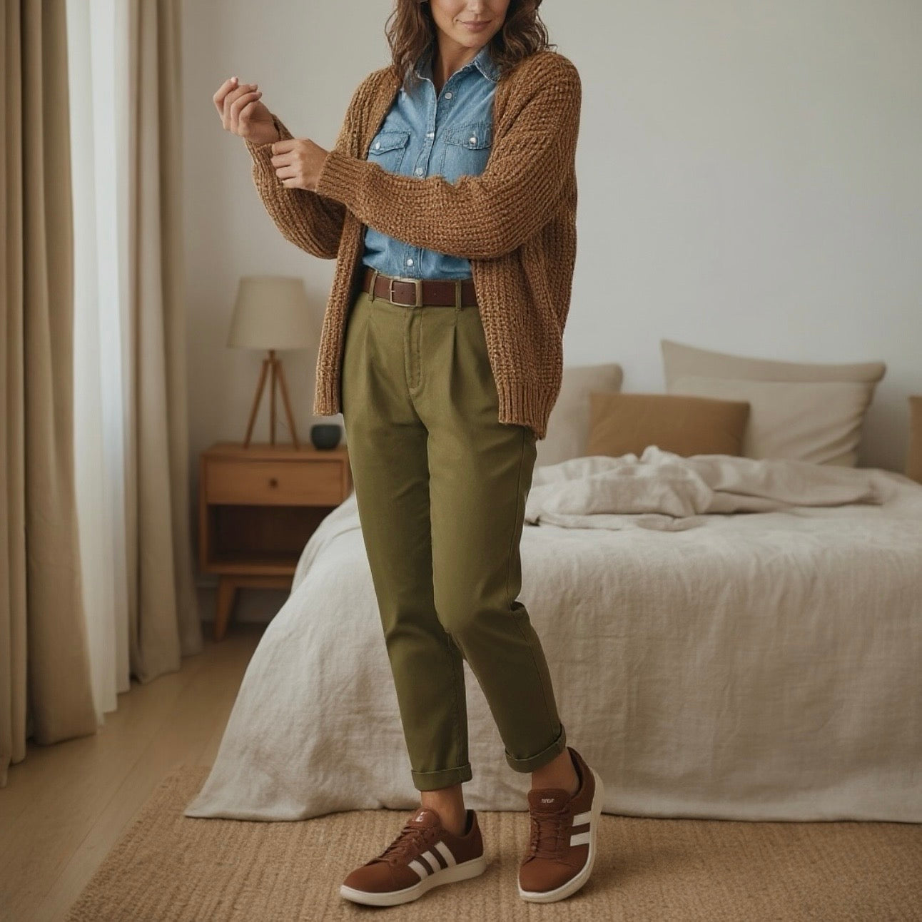 KONTATTO PANTALONE CHINO MUSCHIO