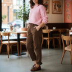 KONTATTO PANTALONE CHINO CHIOCCOLATE