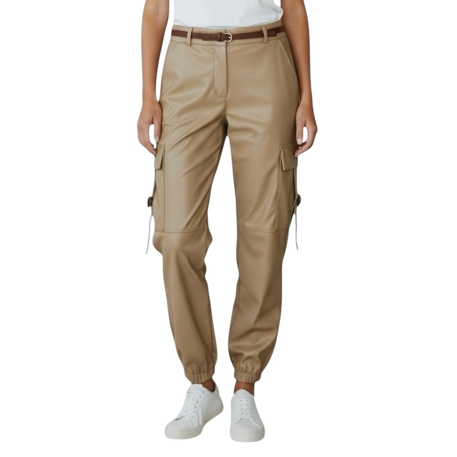 MARYLEY PANTALONI CARGO ECO TORTORA