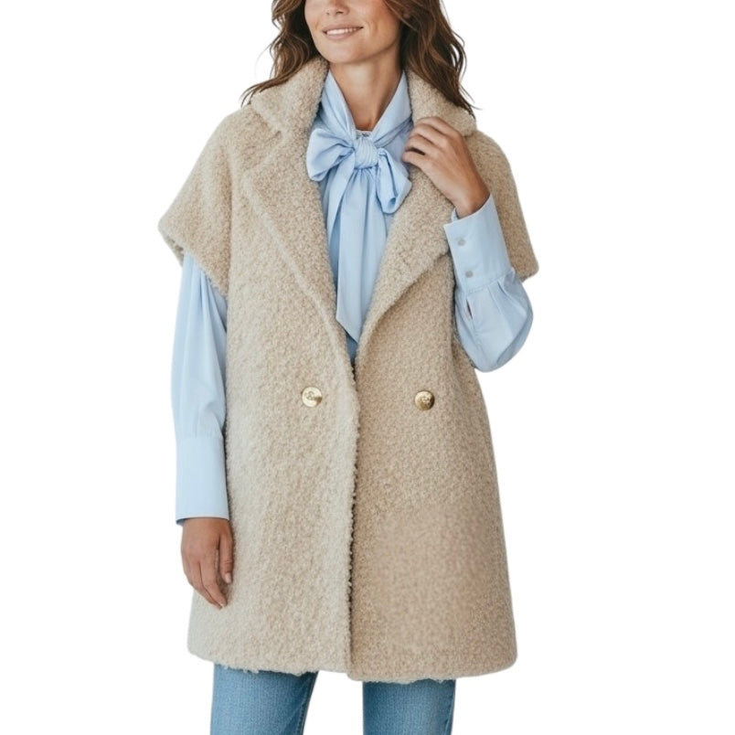 KONTATTO GIACCA BOUCLE’ PANNA