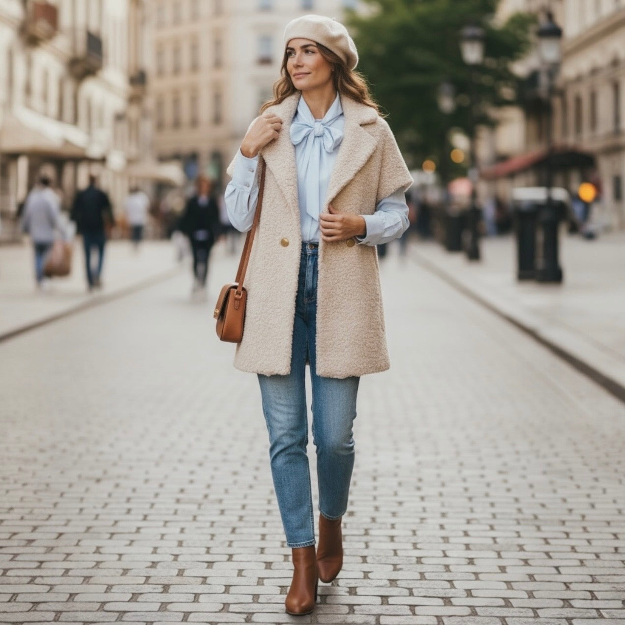 KONTATTO GIACCA BOUCLE’ PANNA