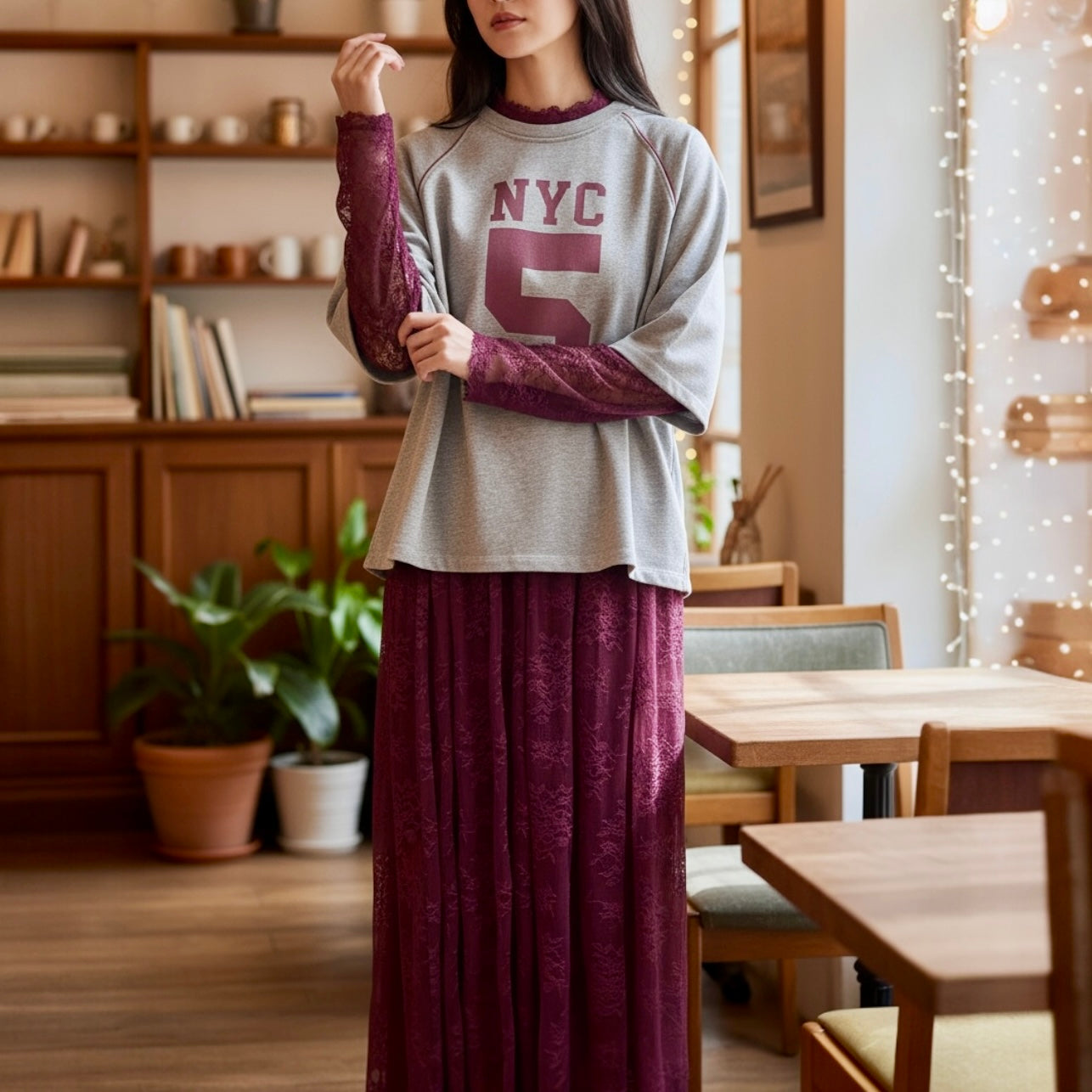 KONTATTO FELPA NYC5 GRIGIO