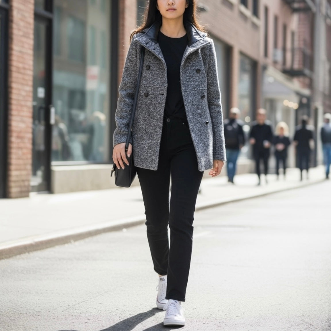 FUEGO GIACCA MELANGE GRIGIO