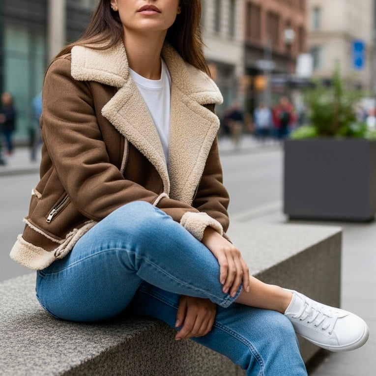 VICKYMOOD GIUBBOTTO ROCK MORO