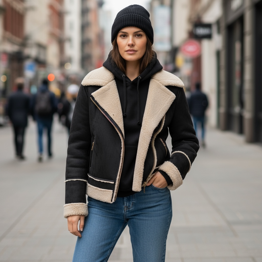 VICKYMOOD GIUBBOTTO ROCK NERO