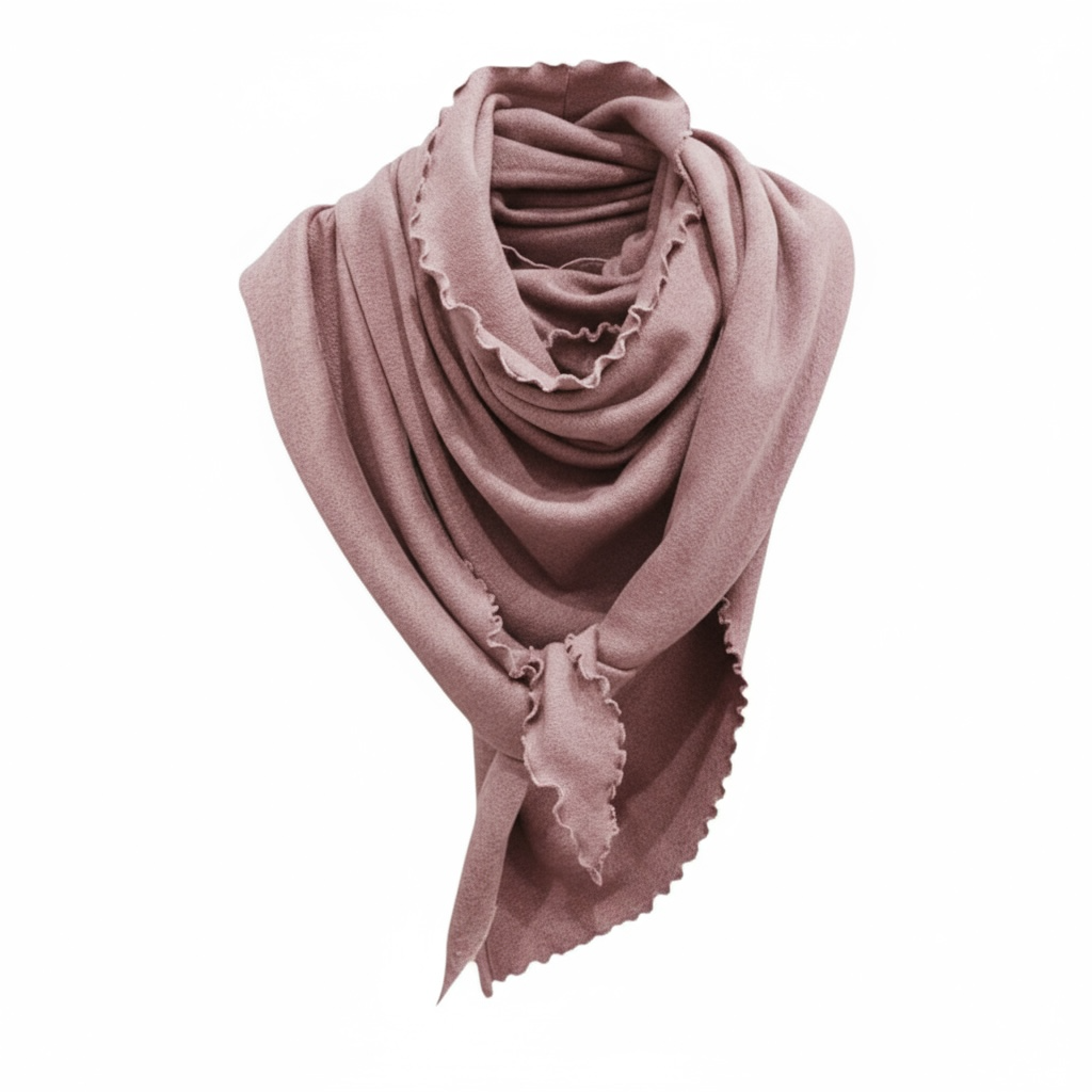 JETAIME SCIARPA TRIANGOLO ROSA MÉLANGE