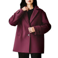 JEATIME CAPPOTTINO PEACOAT BORDEAUX