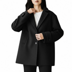 JEATIME CAPPOTTINO PEACOAT NERO