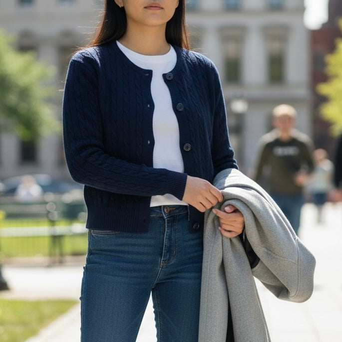 SOUTHLAB CARDIGAN RALPH BLU