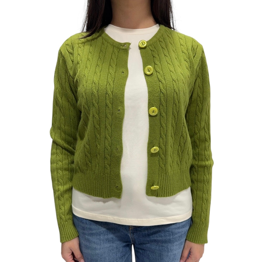 SOUTHLAB CARDIGAN RALPH VERDE OLIO