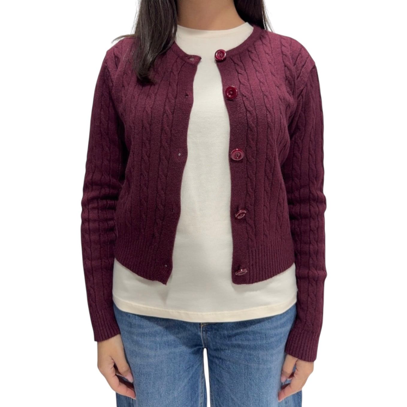 SOUTHLAB CARDIGAN RALPH BORDEAUX