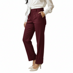 FUEGO PANTALONI PIEGONE BORDEAUX