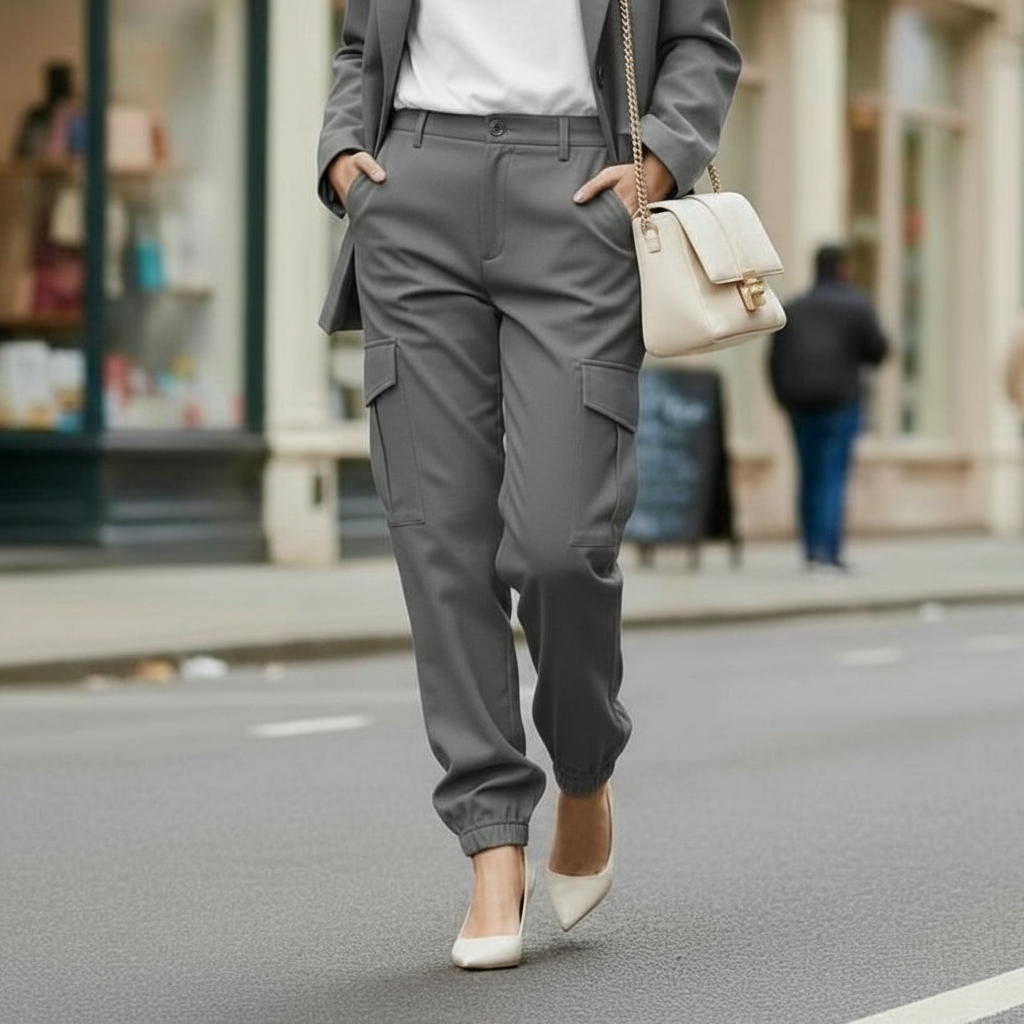 FUEGO PANTALONI CARGO GRIGIO