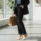 FUEGO PANTALONI PIEGONE NERO