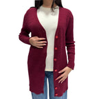 SOUTHLAB GARDIGAN MAXI RALPH BORDEAUX