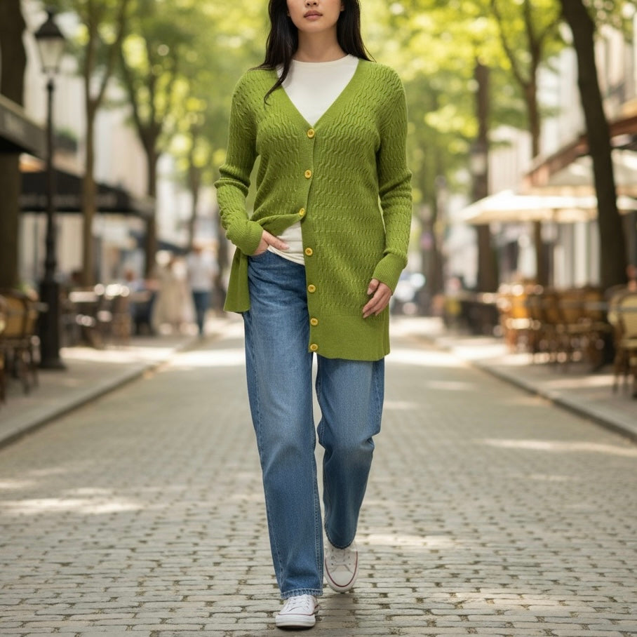 SOUTHLAB GARDIGAN MAXI RALPH OLIO