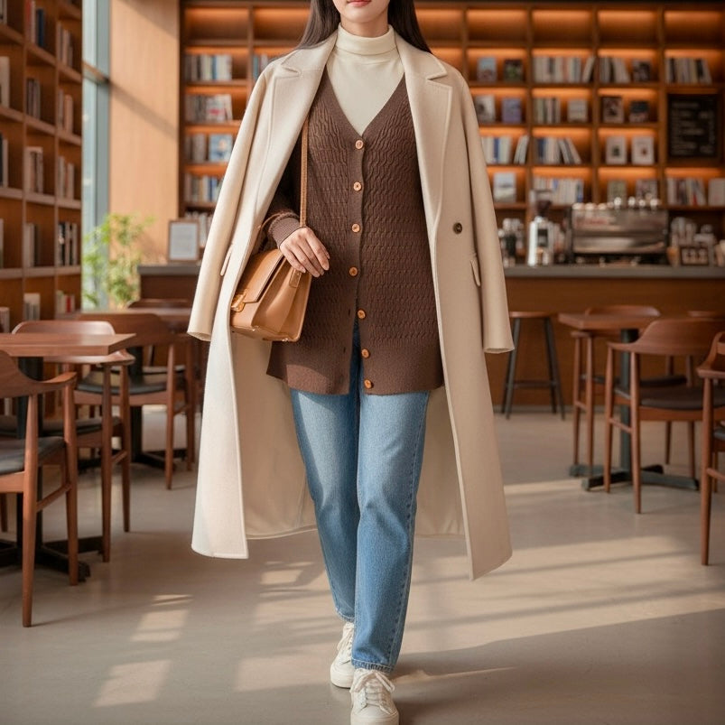 SOUTHLAB GARDIGAN MAXI RALPH MORO