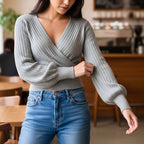 SOUTHLAB PULL KIMONO GRIGIO