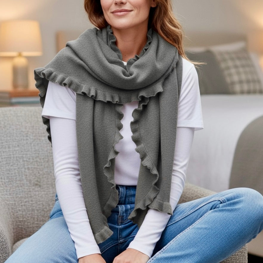 JETAIME SCIARPA TRIANGOLO GRIGIO MÉLANGE