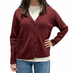 SOUTHLAB CARDIGAN COCO BORDEAUX