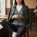 SOUTHLAB CARDIGAN COCO GRIGIO MÉLANGE