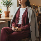 SOUTHLAB CARDIGAN COCO BORDEAUX