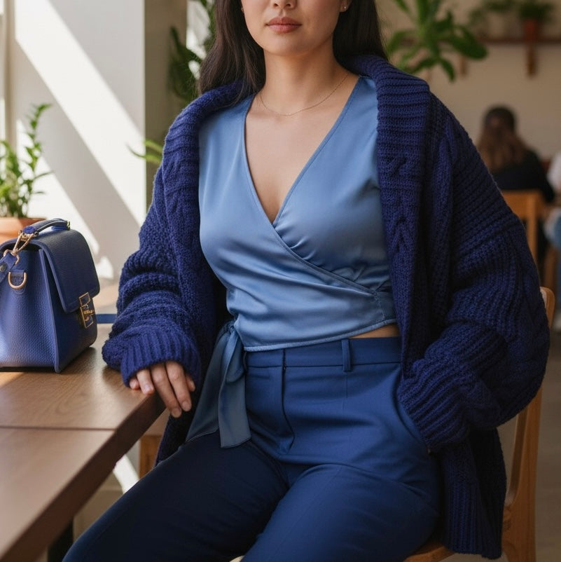 VICKYMOOD BLUSA KIMONO POLVERE