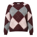 SOUTHLAB PULL ROMBI MOHAIR BORDEAUX
