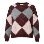 SOUTHLAB PULL ROMBI MOHAIR BORDEAUX