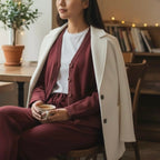 JEATIME CAPPOTTINO PEACOAT PANNA