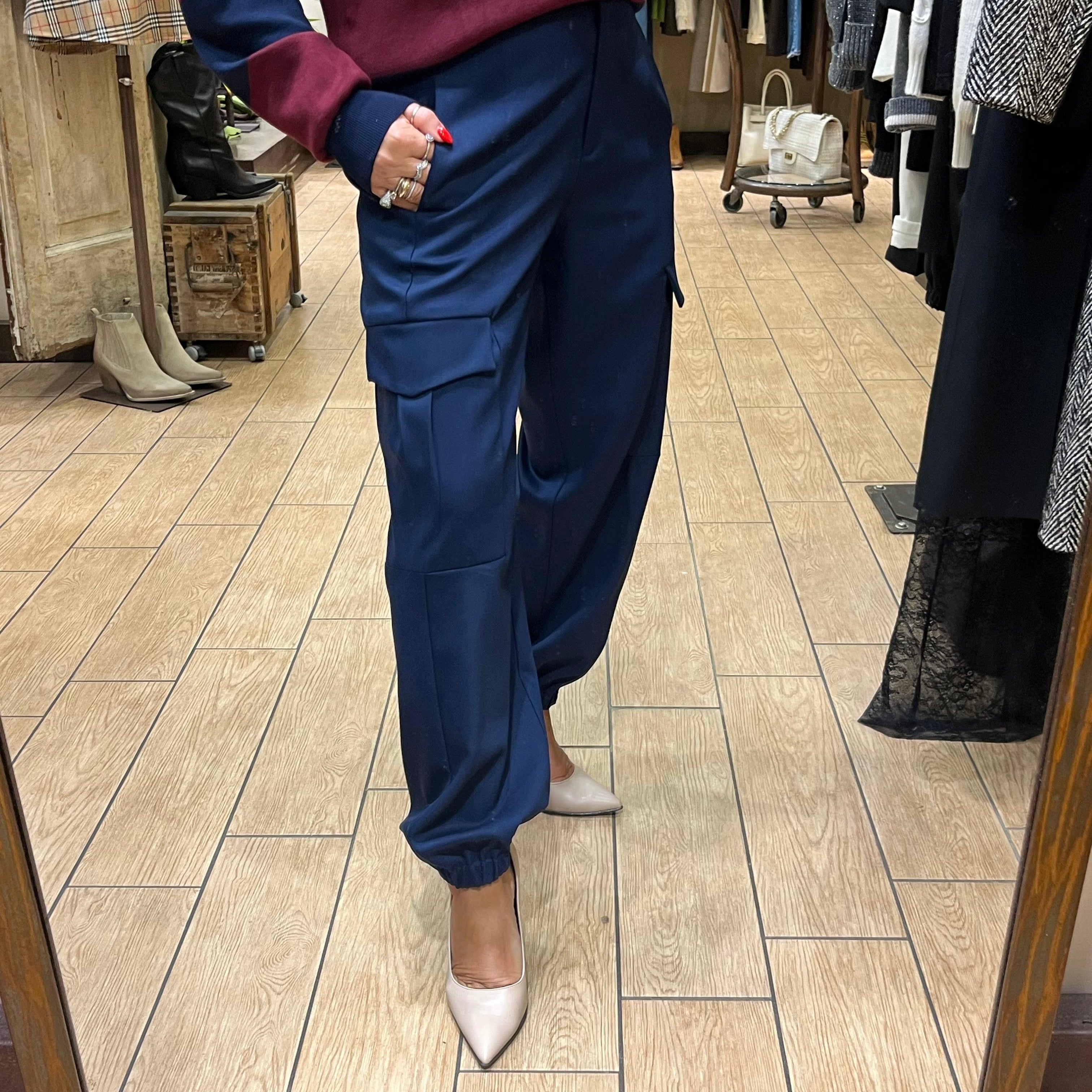 FUEGO PANTALONI CARGO BLU